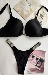 Комплект білизни Victoria secret 32b 34a 70b 75a bombshell зі стразами 