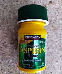 Kirkland аспірин 81 мг, 365 таблеток США.