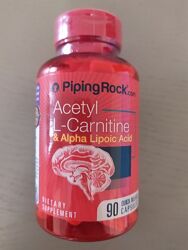 Ацетил L-карнітин 400 мг і альфа-ліпоєва кислота 200 мг, 90 капсул, США.