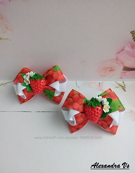 Бантики с апельсинкой, лимоном, киви, авокадо, арбуз, грейпфрут