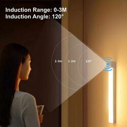 LED-лампа 50 см світильник акумуляторний USB блек аут датчик руху движения 