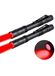 Ліхтарик з червоним світлом якісний яскравий металевий красный фонарик ЗСУ