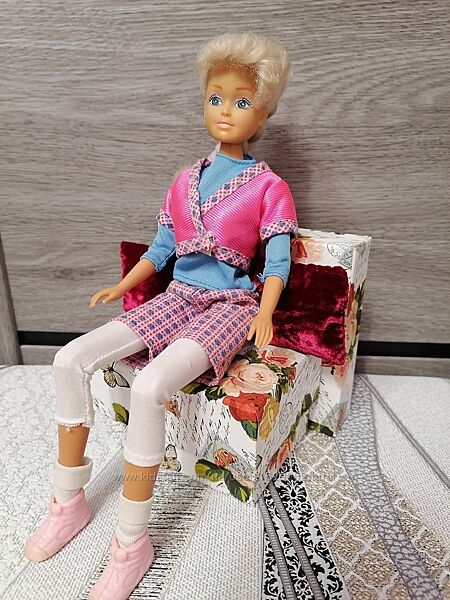 Кресло для куклы с подушками, мебель в кукольный домик