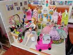 Будинок для ляльки барбі та інших- салон краси, ігровий набір, будиночок дл