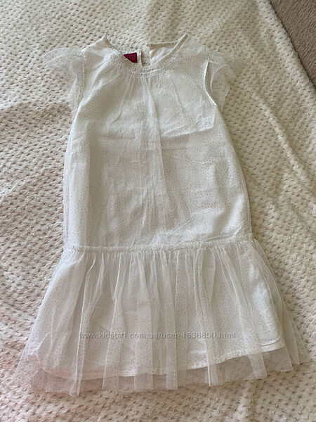 Белоснежное платье Petits 7-8 лет