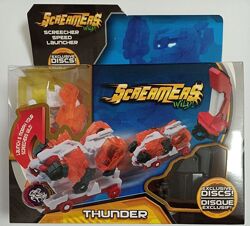 Дикие Скричеры Машинки трансформер 1 Скричер 2 диска Thunder запускатель