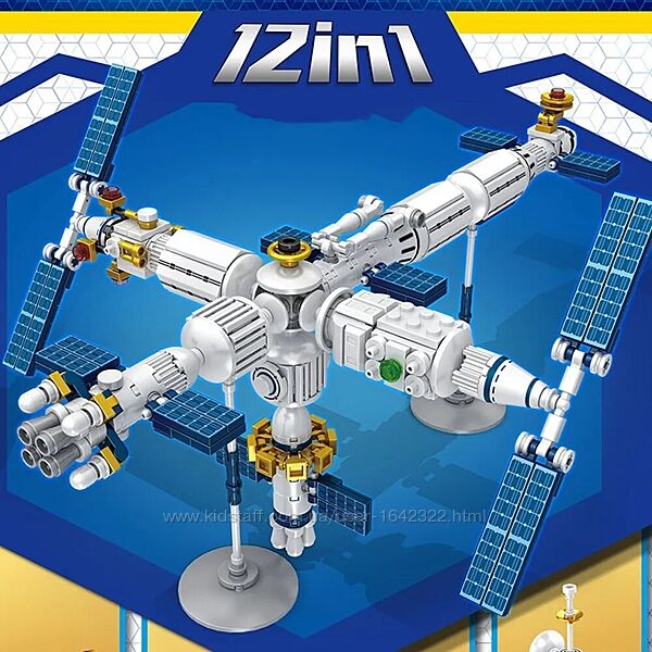 Конструктор Panlos633080 Космический спутник Космос 12в1 25моделей 573 дет