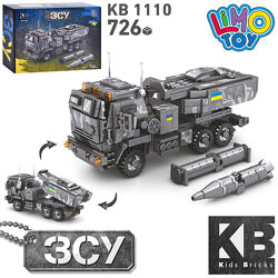 Конструктор LimoToy KB 1110 Военная техника ВСУ MLRS Хаймарс Himars 726 дет