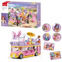 Конструктор Sluban M38-B1165Girls Dream Двух-этажный автобус 412 деталей