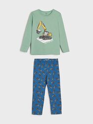Детская пижама для мальчика на 122 с экскаватором піжама хлопчика