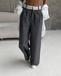Жіночі класичні брюки палаццо вільного крою штани палацо 42-52