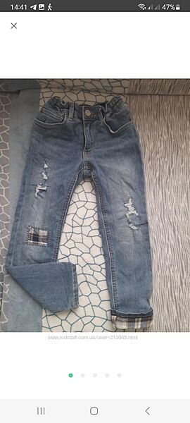 Утеплені джинси-скіні НМ 