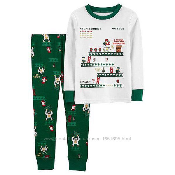 Різдвяна піжама carter´s 100 бавовна.