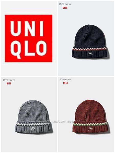 Шапка Uniqlo х JW Anderson термо heattech