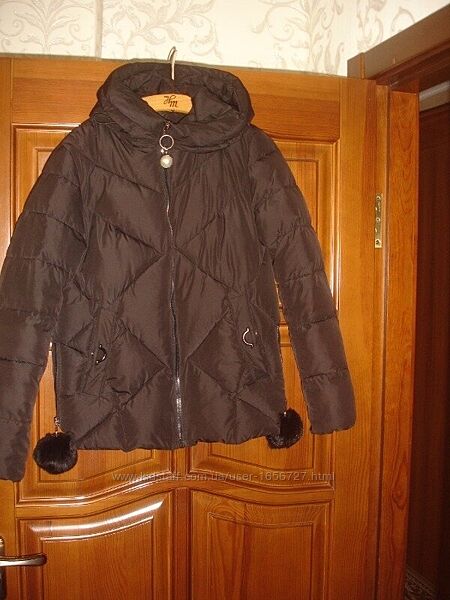 куртка пуховик размер 44 / 120Grace черная теплая