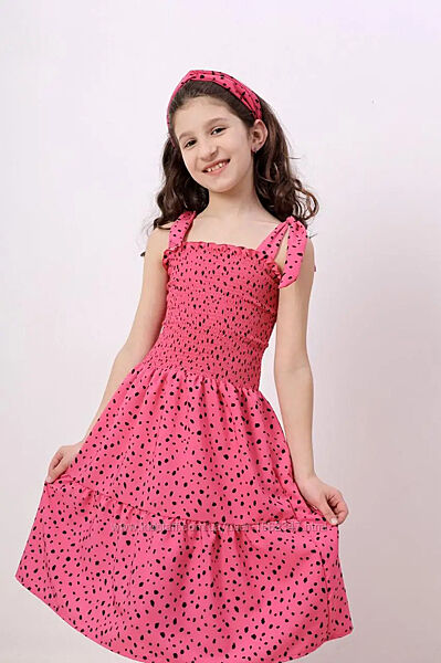 Сарафан дитячий на дівчинку літній з повязкою наголову