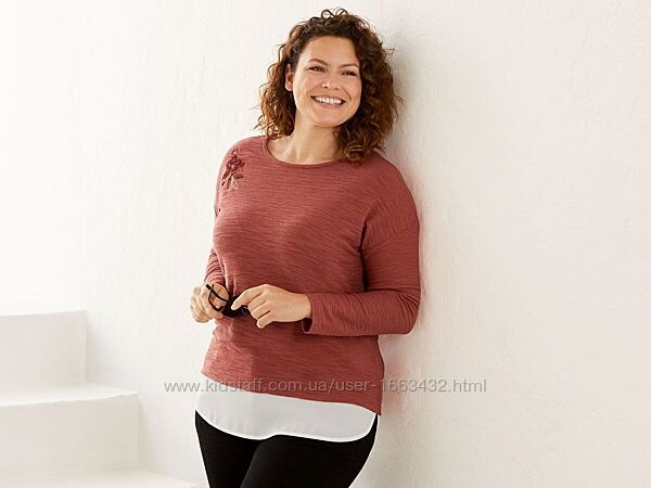 Жіночий пуловер з вишивкою Esmara євро 56-58
