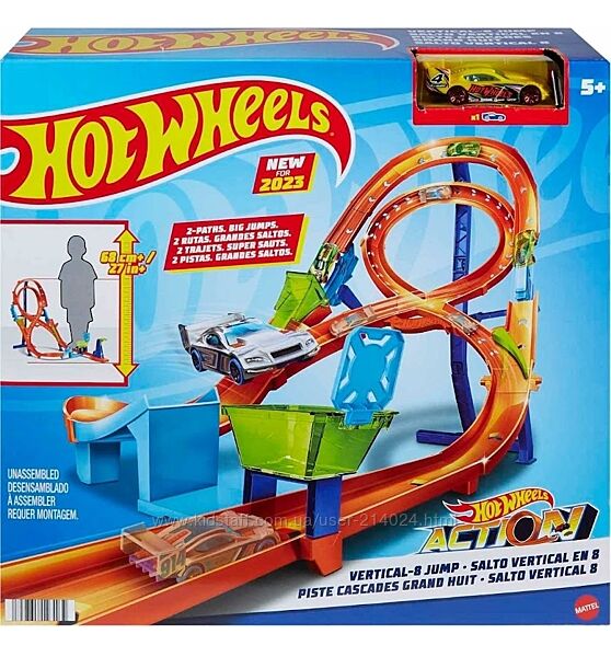 Трек Хот Вілс Вертикальний Стрибок-8 Hot Wheels Vertical-8 Jump Mattel