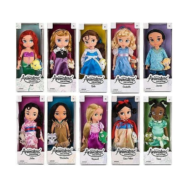 Колекційна лялька Disney Animators - Rapunzel, Ariel, Belle, Anna, Aurora