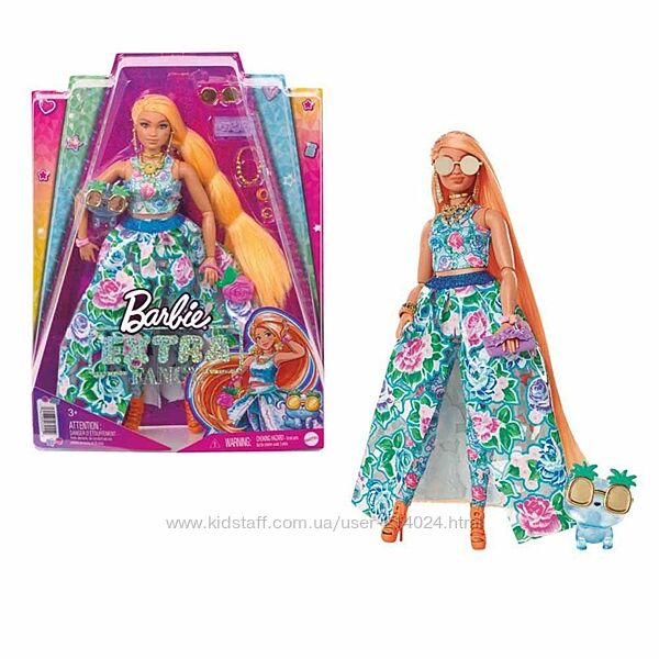 Лялька Барбі Barbie Extra Fancy Doll In Floral 2-Piece Gown