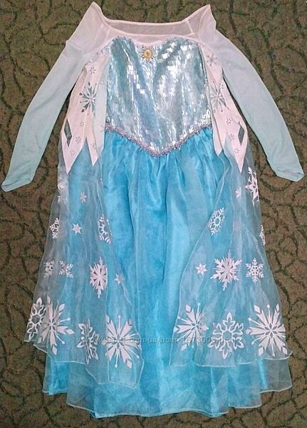 Карнавальное платье принцессы Эльзы Холодное сердце на 7-8 лет