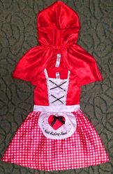 Карнавальное платье Красной шапочки на девочку 5-6 лет