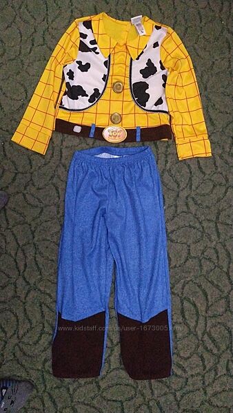 Карнавальный костюм ковбоя Вуди, История игрушек, на мальчика  5-6 лет