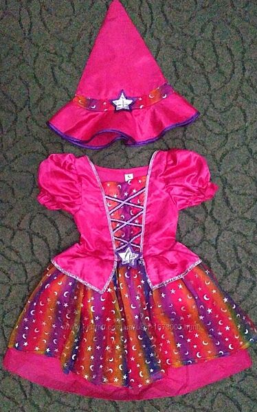 Карнавальное платье волшебницы на девочку 5-6 лет, новое