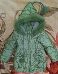 Зимняя курточка на девочку 5-6 лет