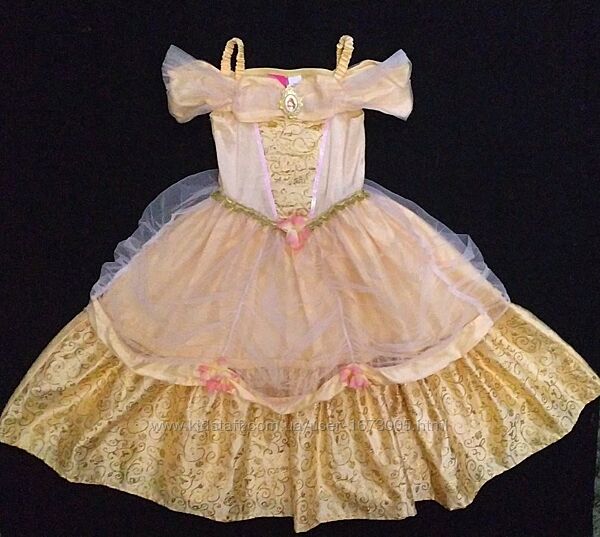 Карнавальное платье принцессы Бель на девочку 3-4 года, Дисней