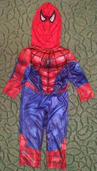 Карнавальный костюм Спайдермена с маской шапочкой на 3-4 лет