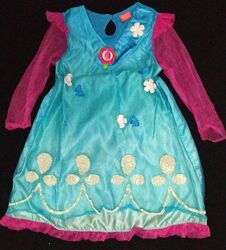 Карнавальное платье троля Розочки на 5-6 лет