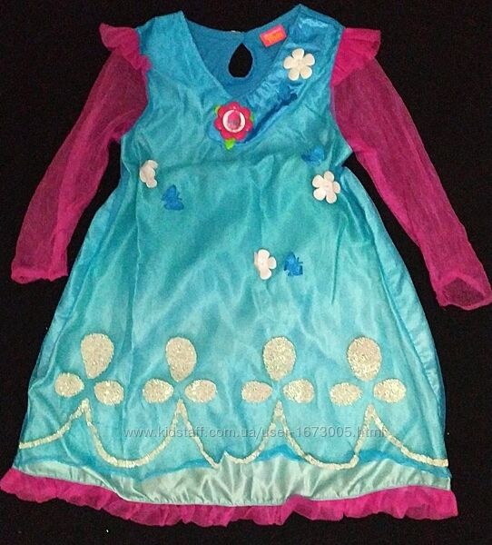 Карнавальное платье троля Розочки на 5-6 лет