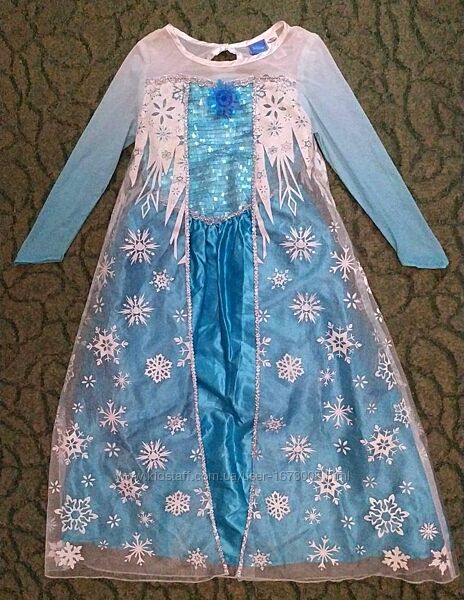 Карнавальное платье принцессы Эльзы Холодное сердце на девочку 7-8 лет