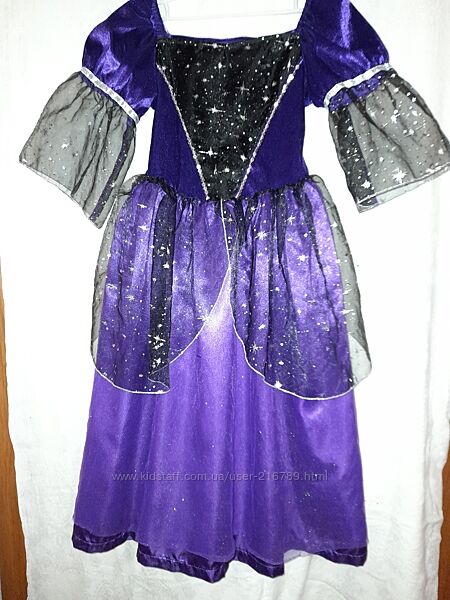Карнавальное платье на 9-10 лет Королева- ночь
