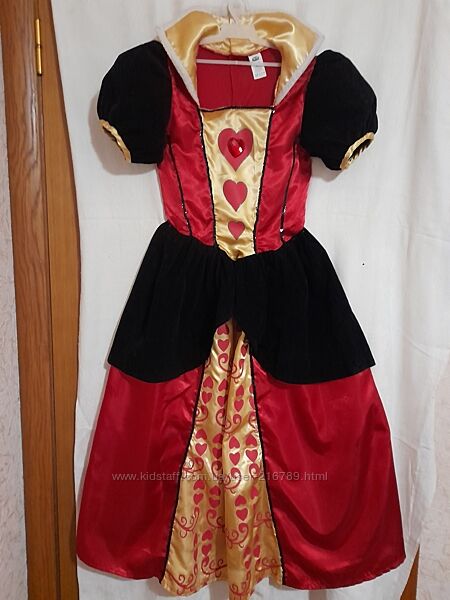 Карнавальна сукня Червона карткова королева на 10-12 рок.