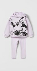 Костюм для дівчинки , худі , легінси zara x minnie mouse