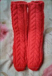 Вязані шкарпетки на зиму