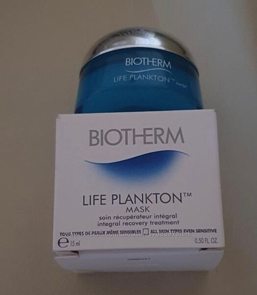 заспокоююча та відновлююча маска Biotherm Life Plankton, обьем 15мл.