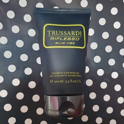TRUSSARDI Riflesso Blue Vibe, мужской шампунь & гель для душа, 100мл.