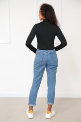 Трикотажний топ з довгим рукавом чорний, білий