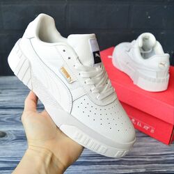 Puma Cali білі, шкіра ТОП пума кали кроссовки кросівки жіночі