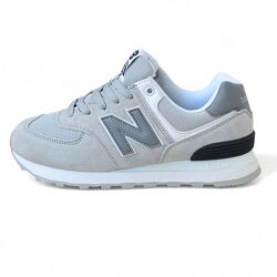 New Balance 574 світло-сірі, замша кроссовки нью беленс кросовки