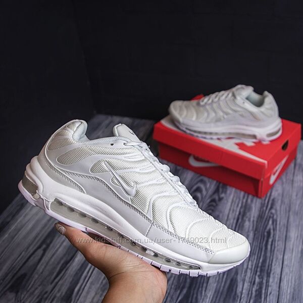 Nike AIR VAPORMAX PLUS белые найк вапормакс кроссовки
