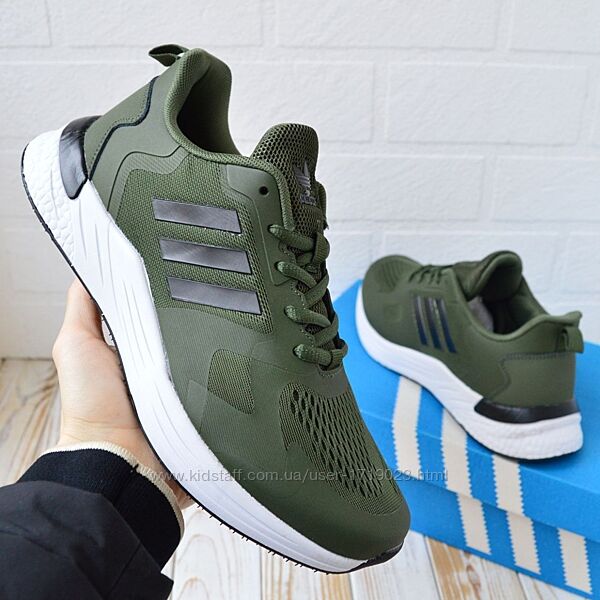 Adidas хакі на білій підошві, сітка