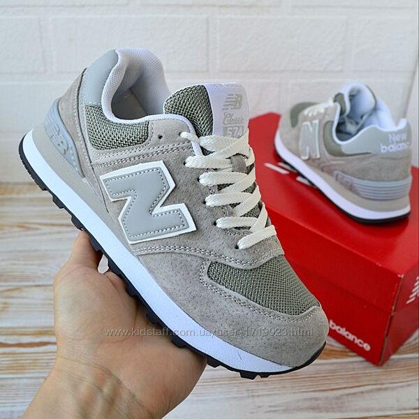 New Balance 574 сірі, замш ТОП кроссовки нью беленс баланс 