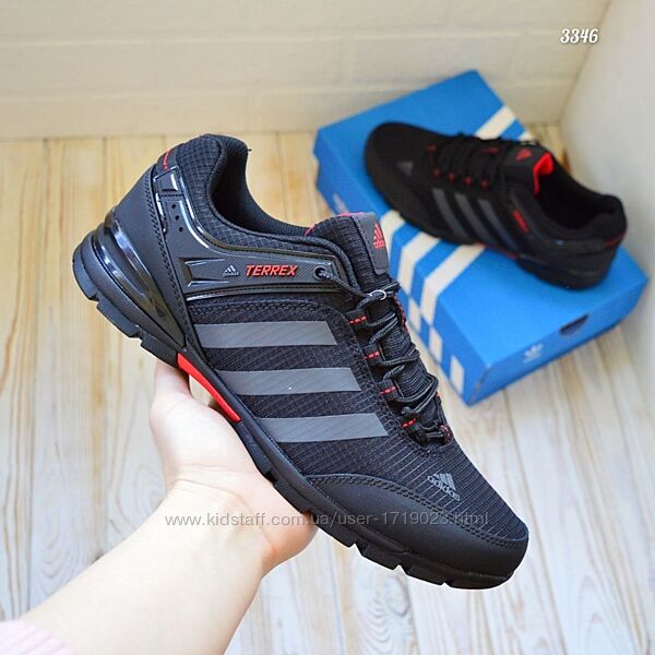 Adidas Terrex чорні з червоним, нейлон кроссовки адидас терекс