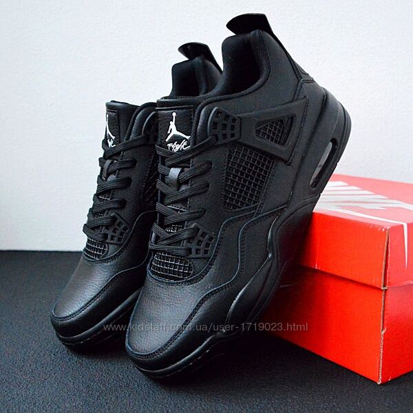 Nike Air Jordan Retro 4 Black кроссовки найк аир джордан кросовки джорданы