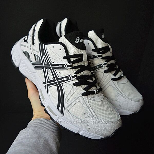 Asics Gel Kahana 8 White black кросівки асікс асикс кроссовки кросовки