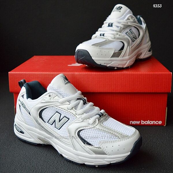 New Balance 530 White Blue кроссовки нью беленс баланс кросовки женские
